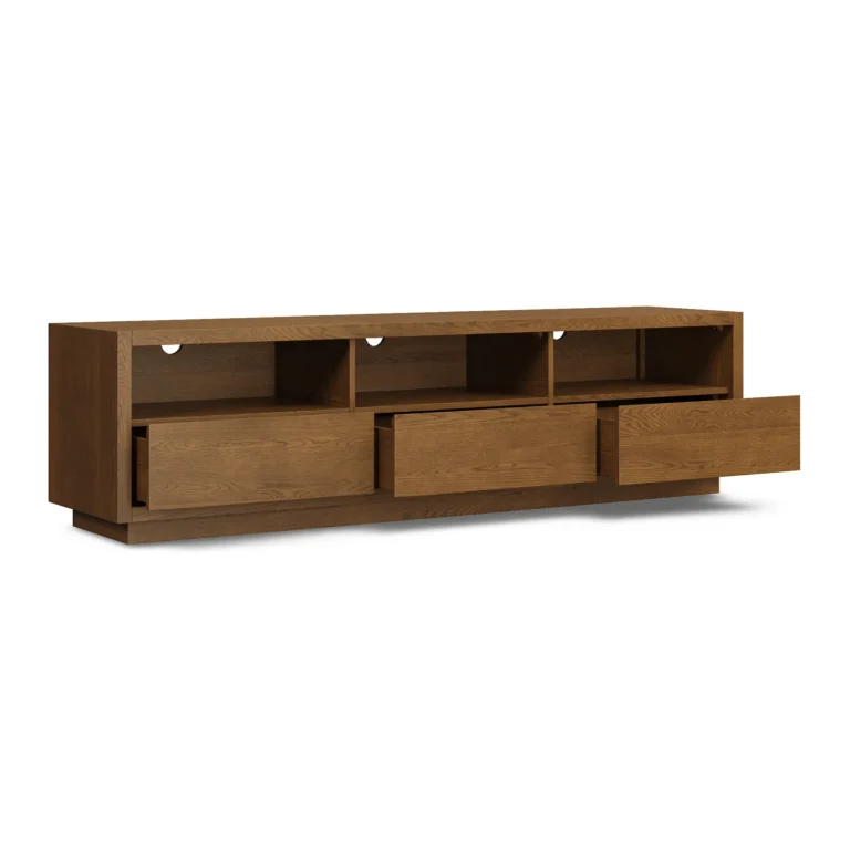 Leif 80_ Media Unit - Smoked Oak
