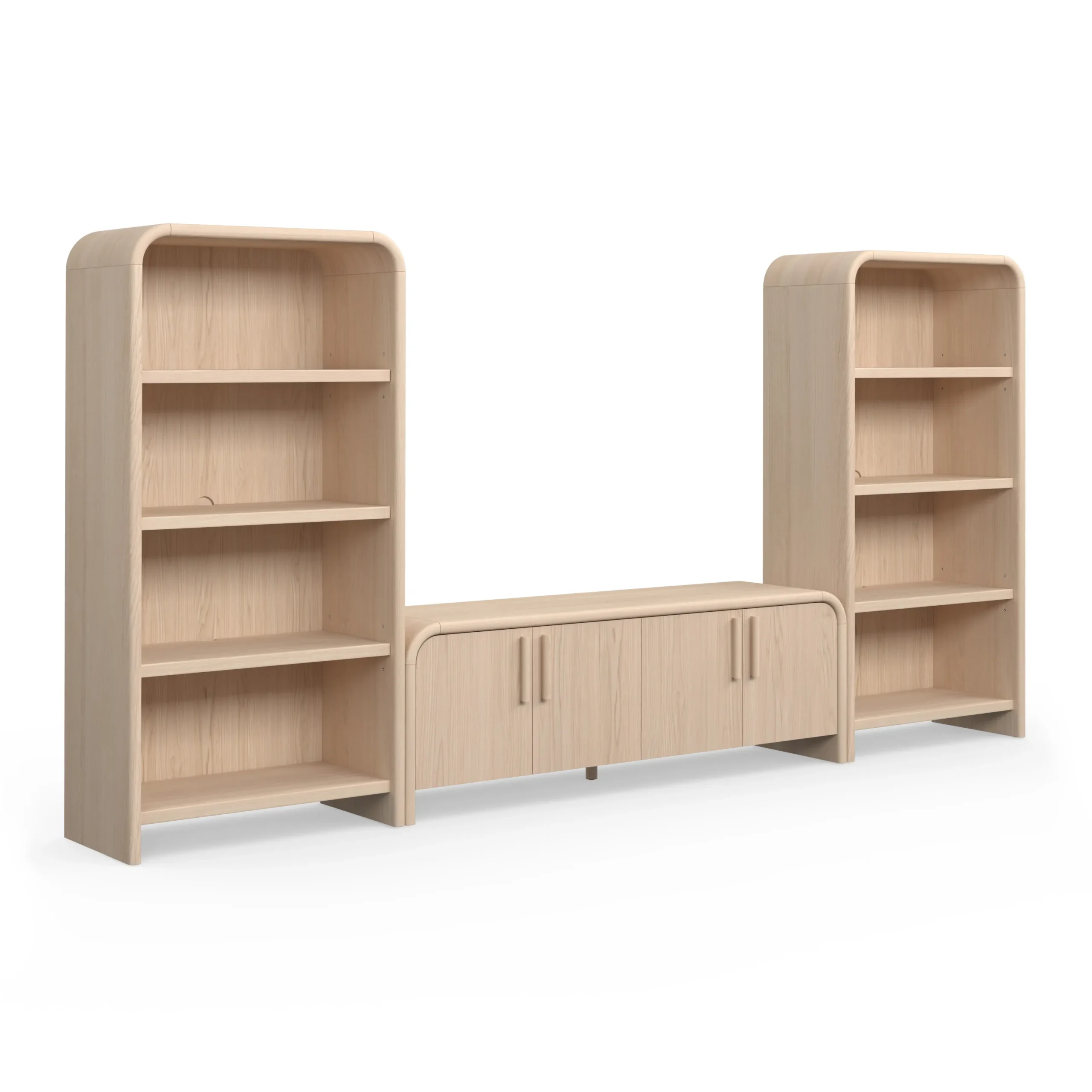 Faydra 140_ Media Storage Set - Natural Ash - Image 3