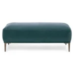 Abisko 45.5_ Velvet Ottoman - Plush Pacific Blue