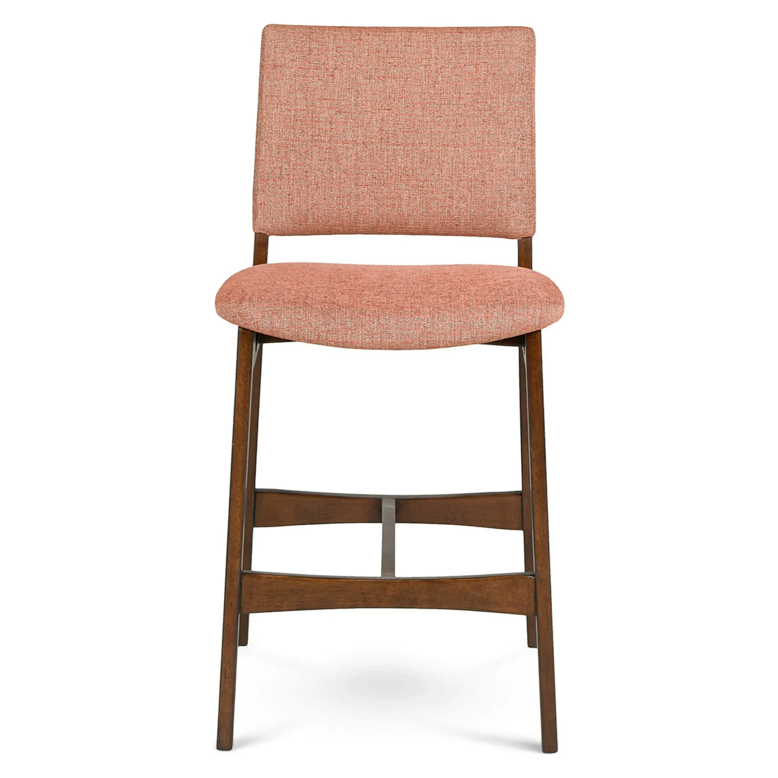Nosh Counter Stool - Walnut and Rosehip Orange - Image 4