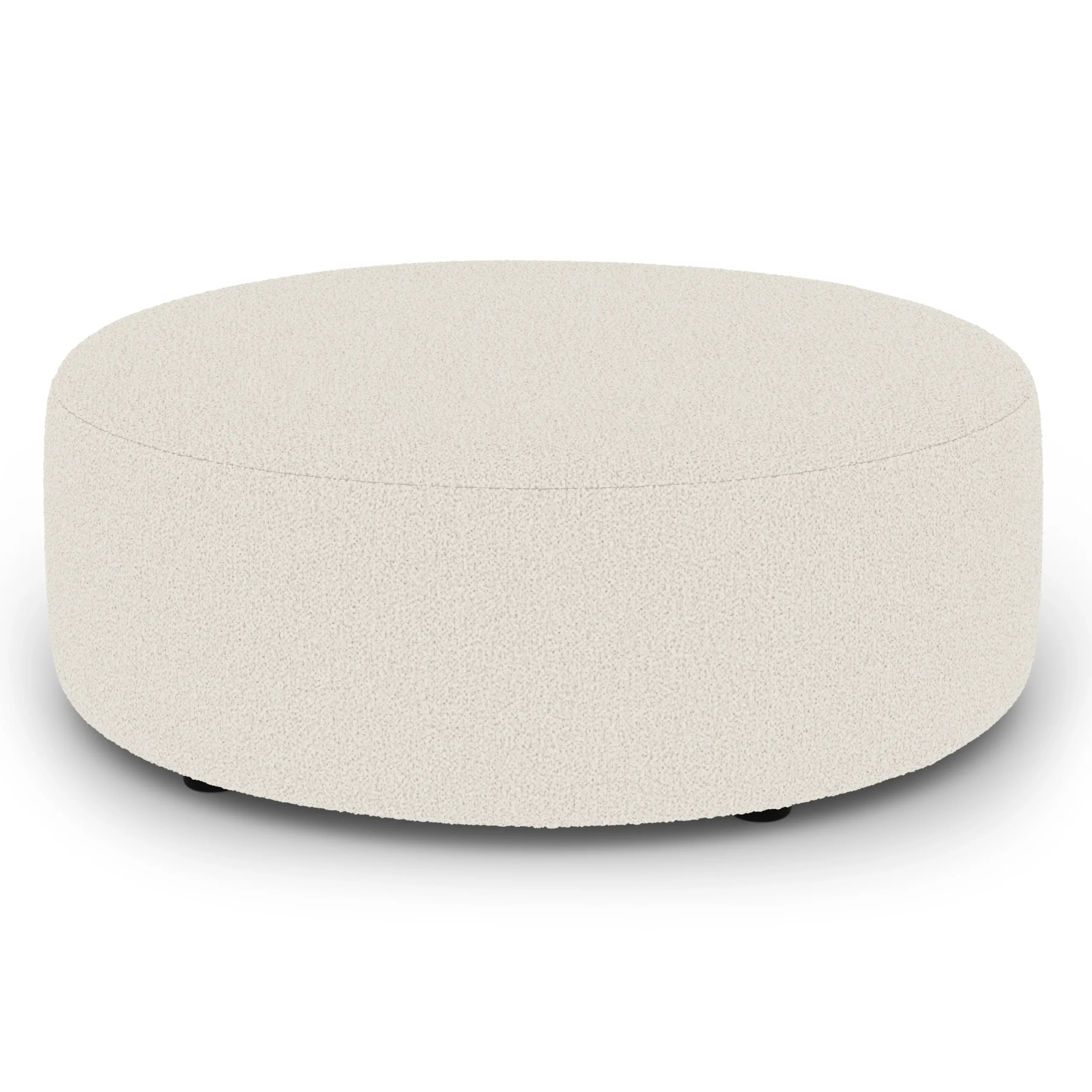 Avery 36_ Ottoman - Ivory Wool Bouclé - Image 4