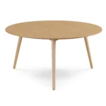 Amoeba 35.5_ Round Coffee Table - White Oak