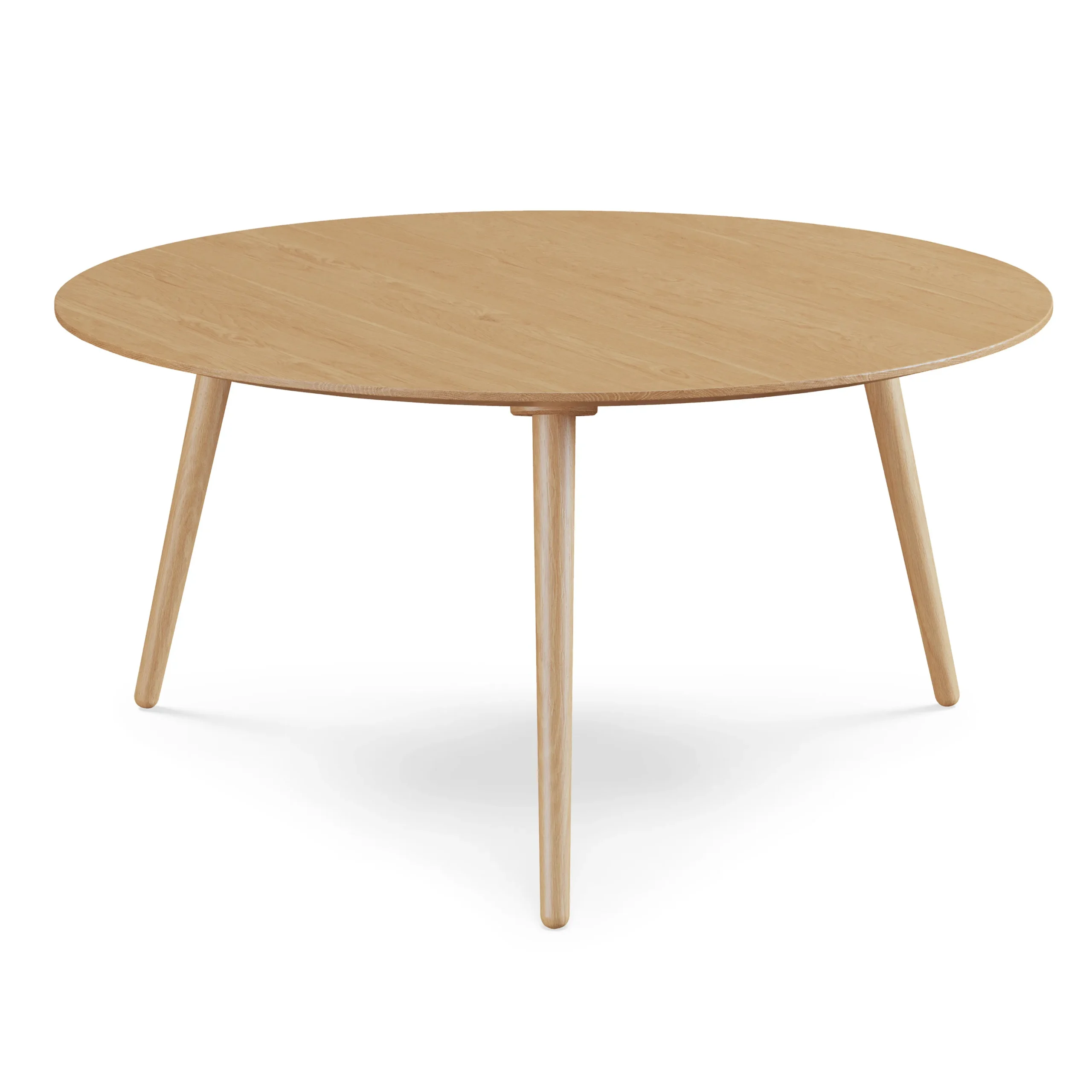 Amoeba 35.5_ Round Coffee Table - White Oak