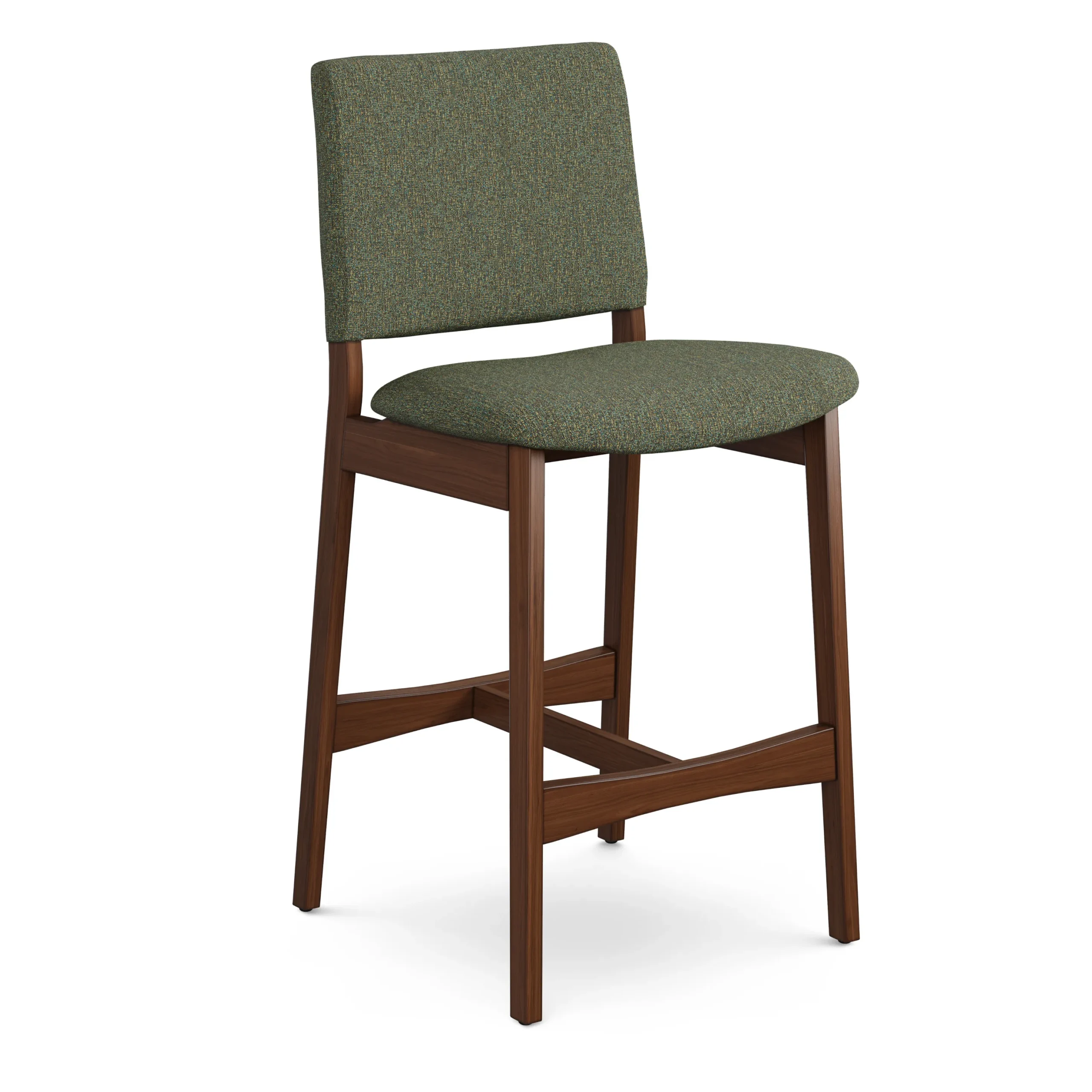 Nosh Counter Stool - Walnut and Hemlock Green - Image 4