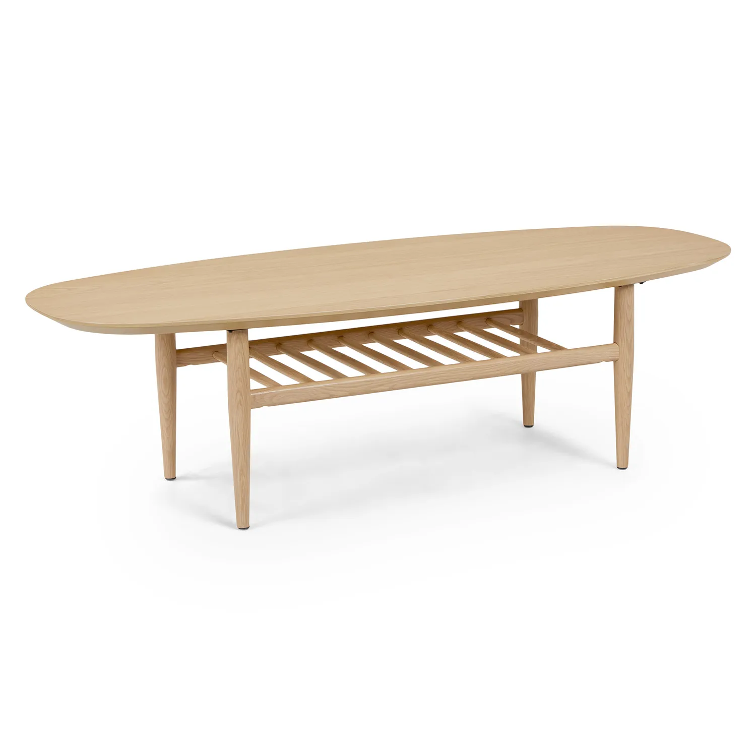 Lenia 53.5_ Oval Coffee Table - White Oak - Image 2