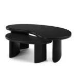 Neah 49_ Nesting Coffee Table Set - Black