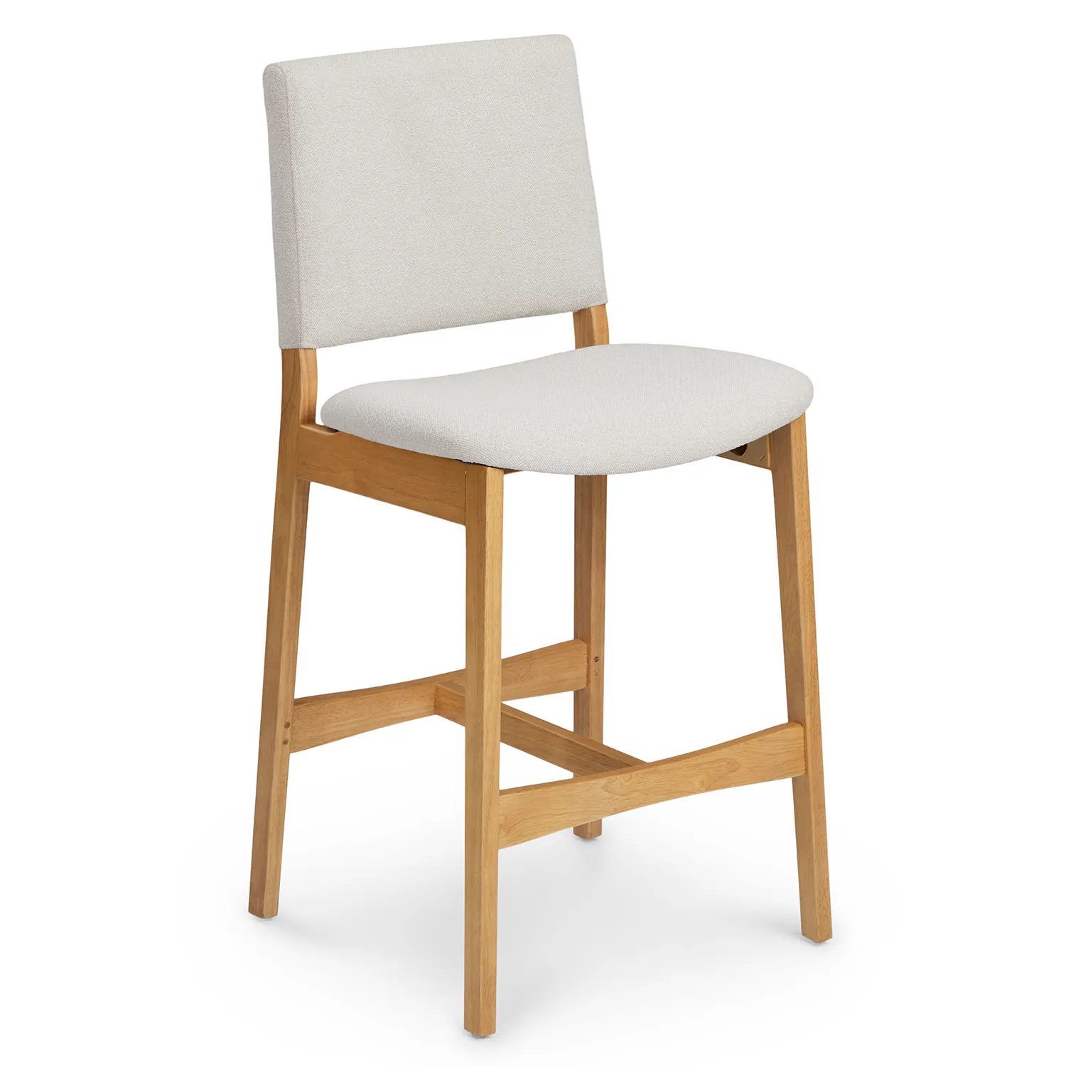 Nosh Counter Stool - Oak and Ratine Ivory - Image 4