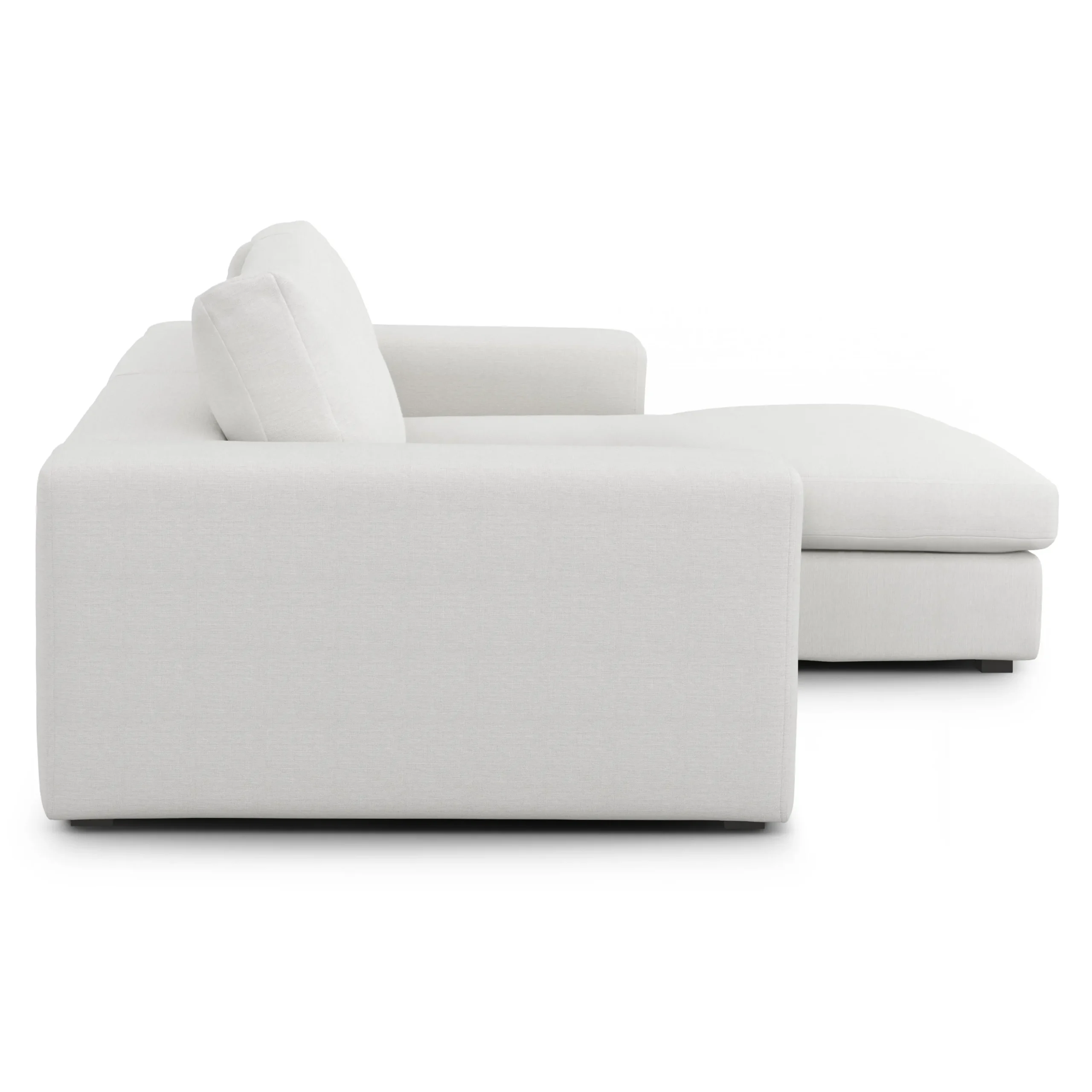 Beta 98_ Modular Right Chaise Sectional - Quartz White - Image 4