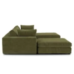 Beta 129.5_ Modular U Sectional - Cypress Green
