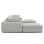 Beta 129.5_ Modular U Sectional - Welsh Gray