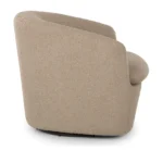 Turoy 32.5_ Swivel Lounge Chair - Lunaria Sandstone Bouclé