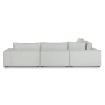 Beta 133.5_ Left Modular Conversational Sectional - Welsh Gray