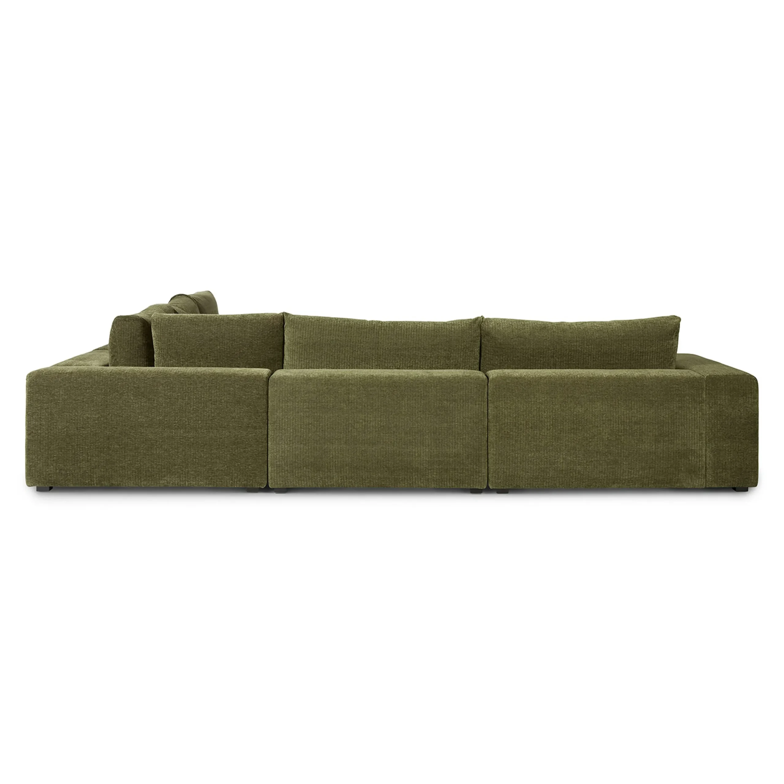 Beta 133.5_ Right Modular Conversational Sectional - Cypress Green - Image 4
