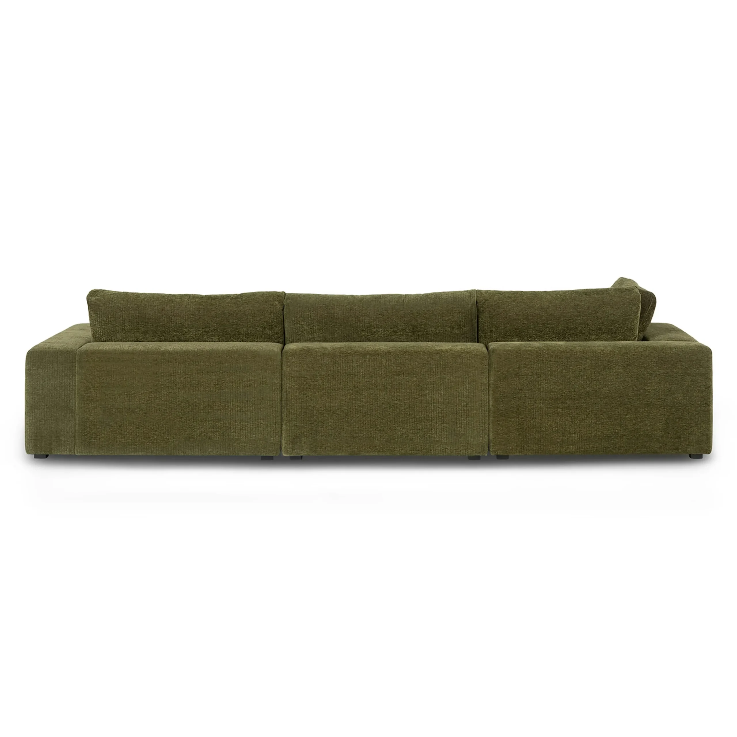 Beta 133.5_ Right Modular Sectional - Cypress Green - Image 4