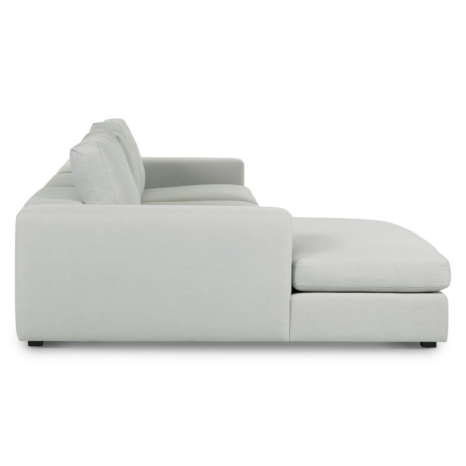 Beta 137.5_ Left Modular Chaise Sectional - Welsh Gray - Image 4