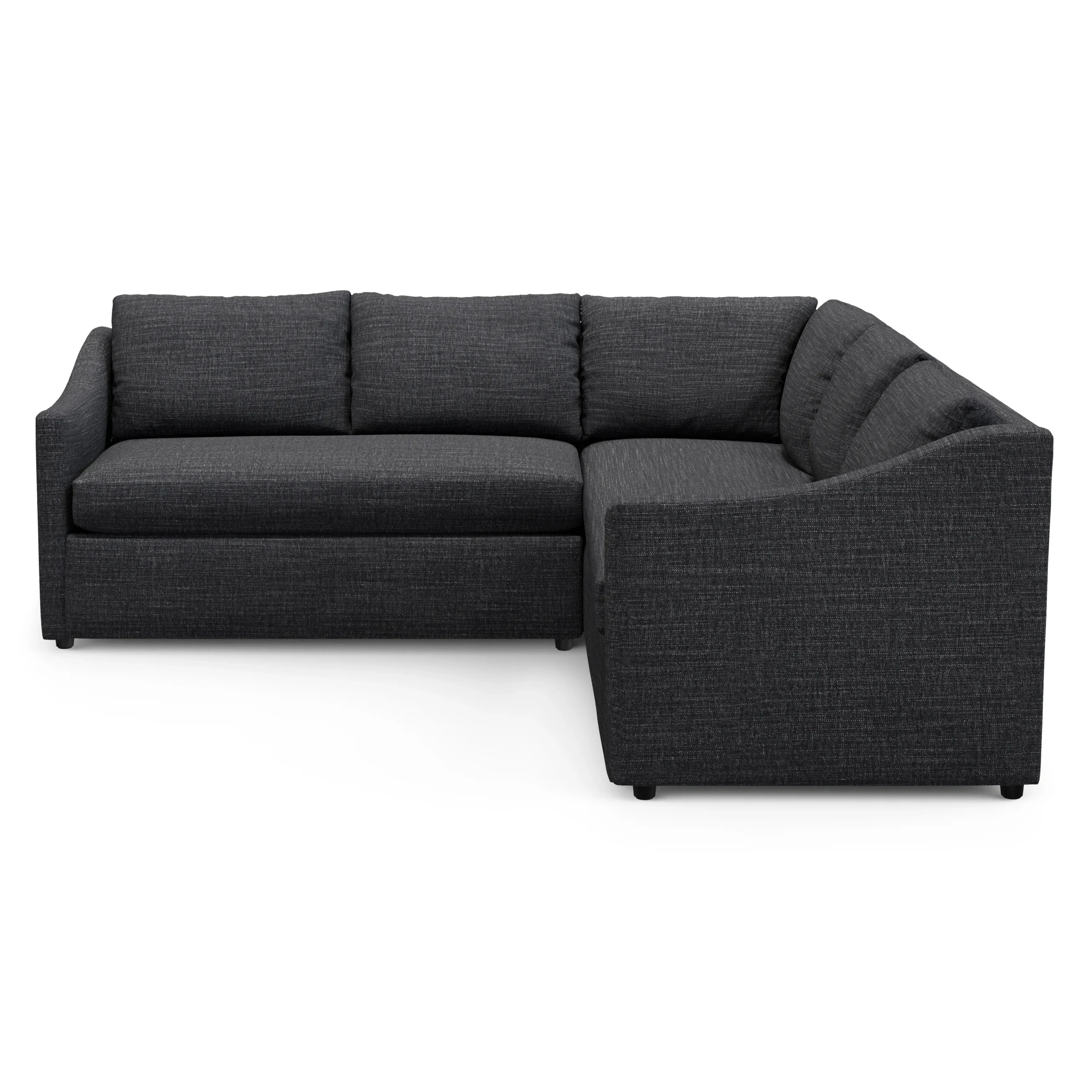 Landry 91_ Corner Sectional - Napa Charcoal - Image 4