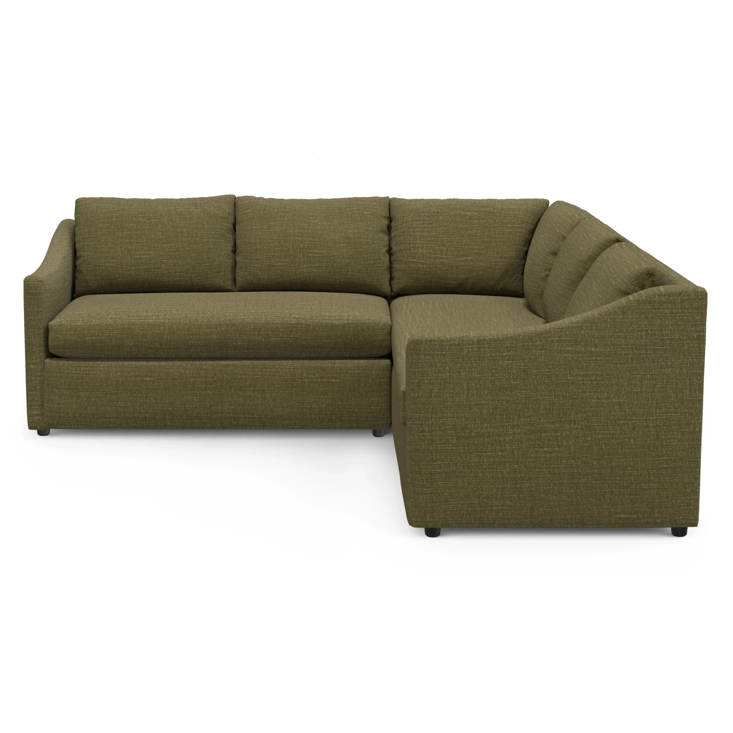 Landry 91_ Corner Sectional - Napa Moss - Image 4