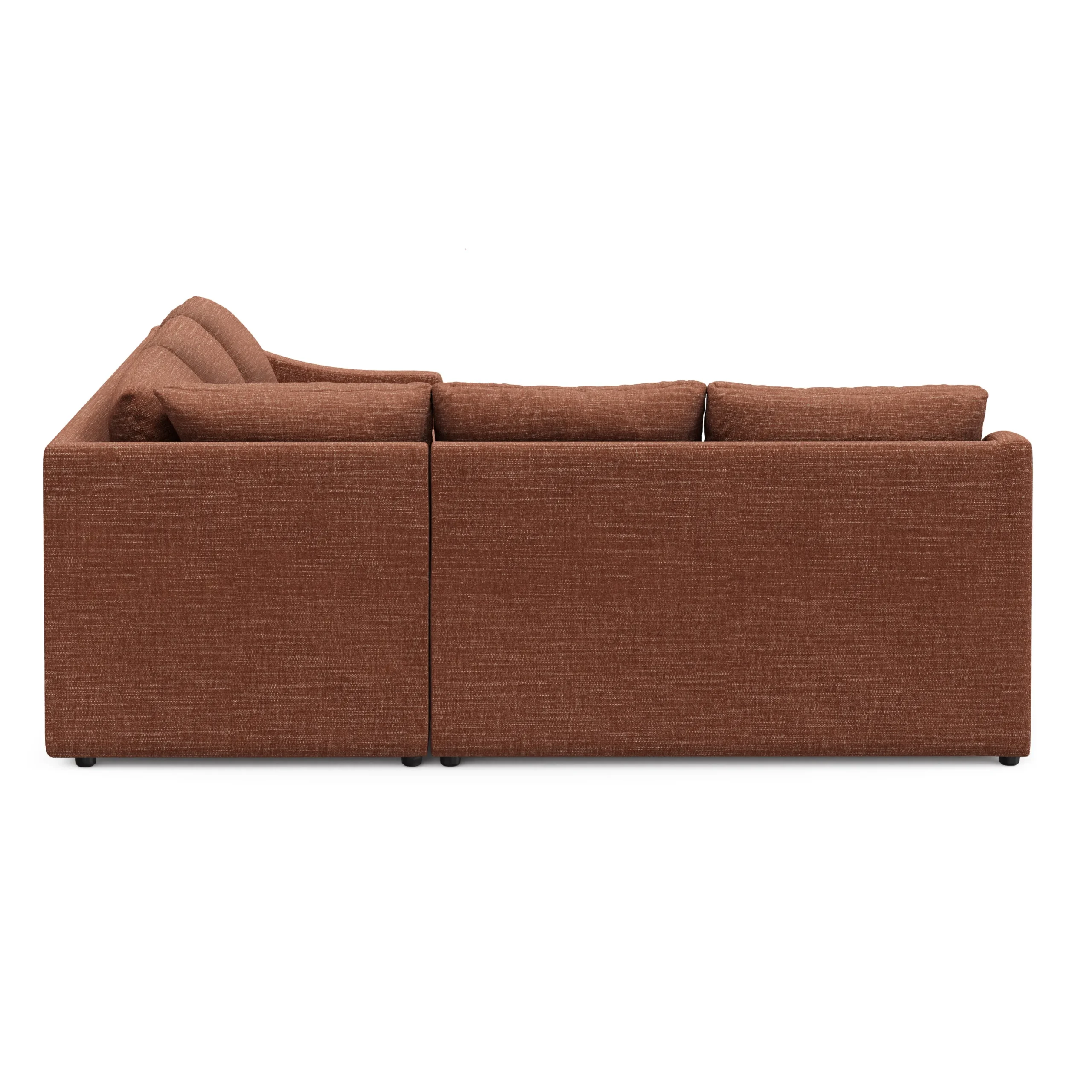 Landry 91_ Corner Sectional - Napa Rust - Image 4