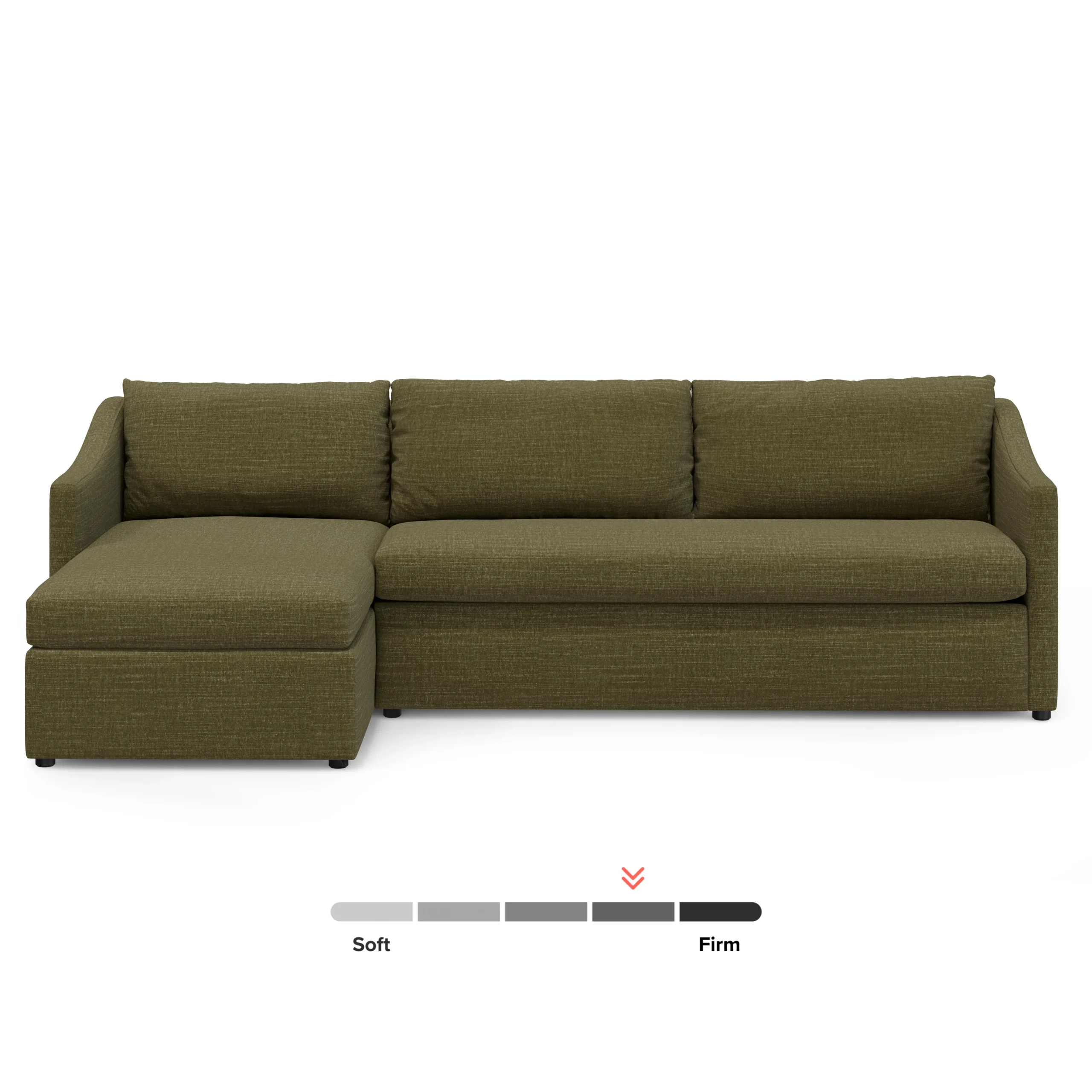 Landry 109_ Left Storage Sleeper Sectional - Napa Moss - Image 4