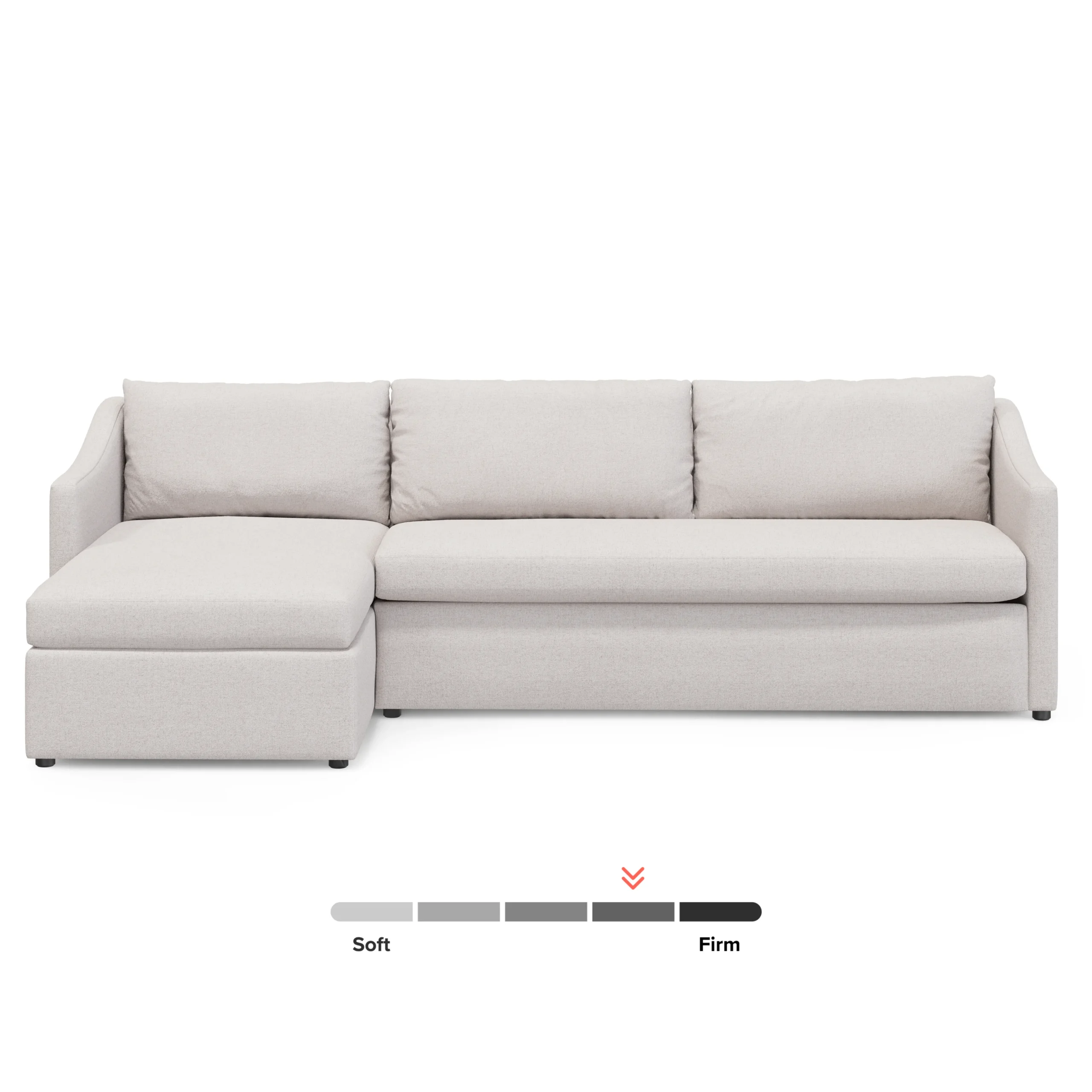 Landry 109_ Left Storage Sleeper Sectional - Napa White - Image 4