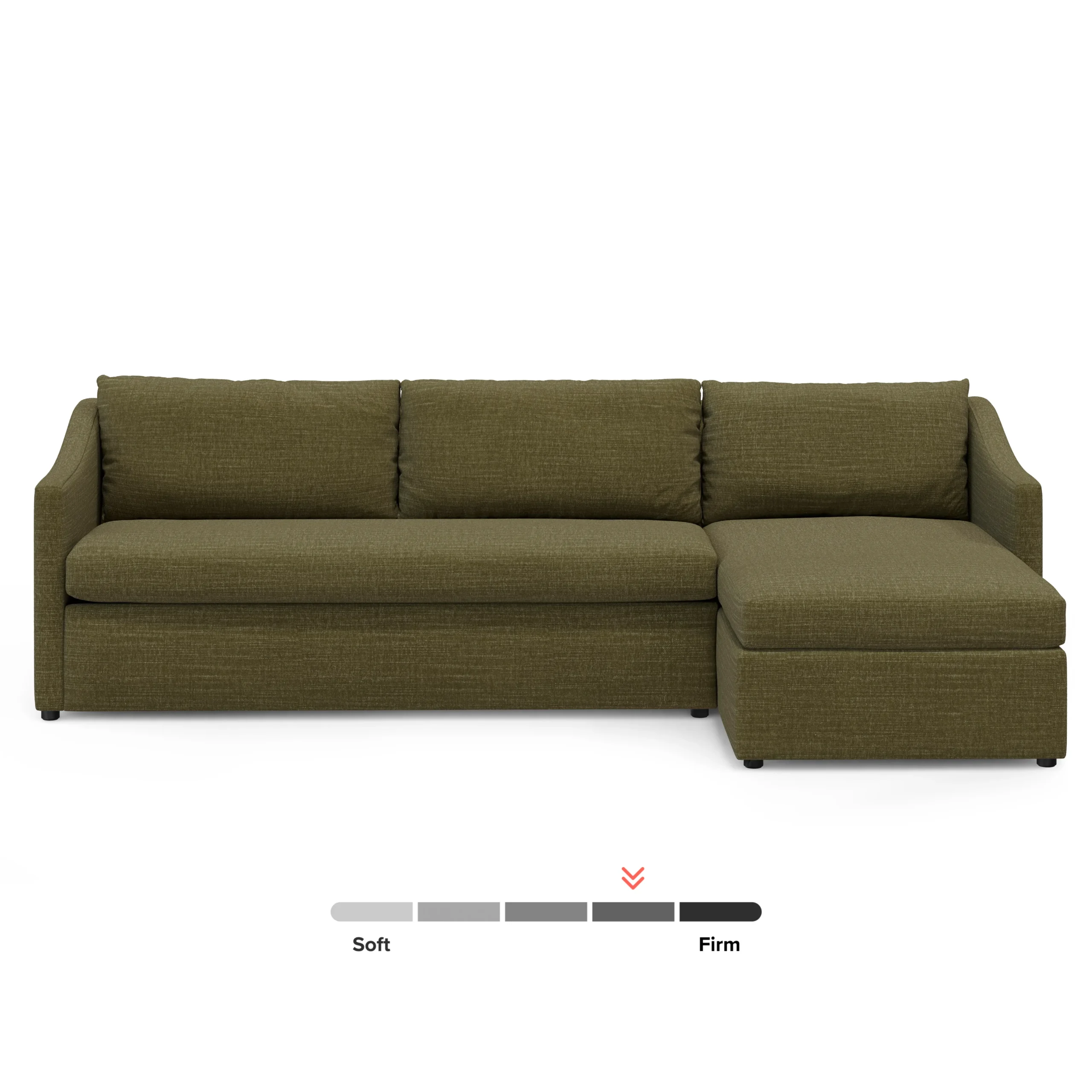 Landry 109_ Right Storage Sleeper Sectional - Napa Moss - Image 4