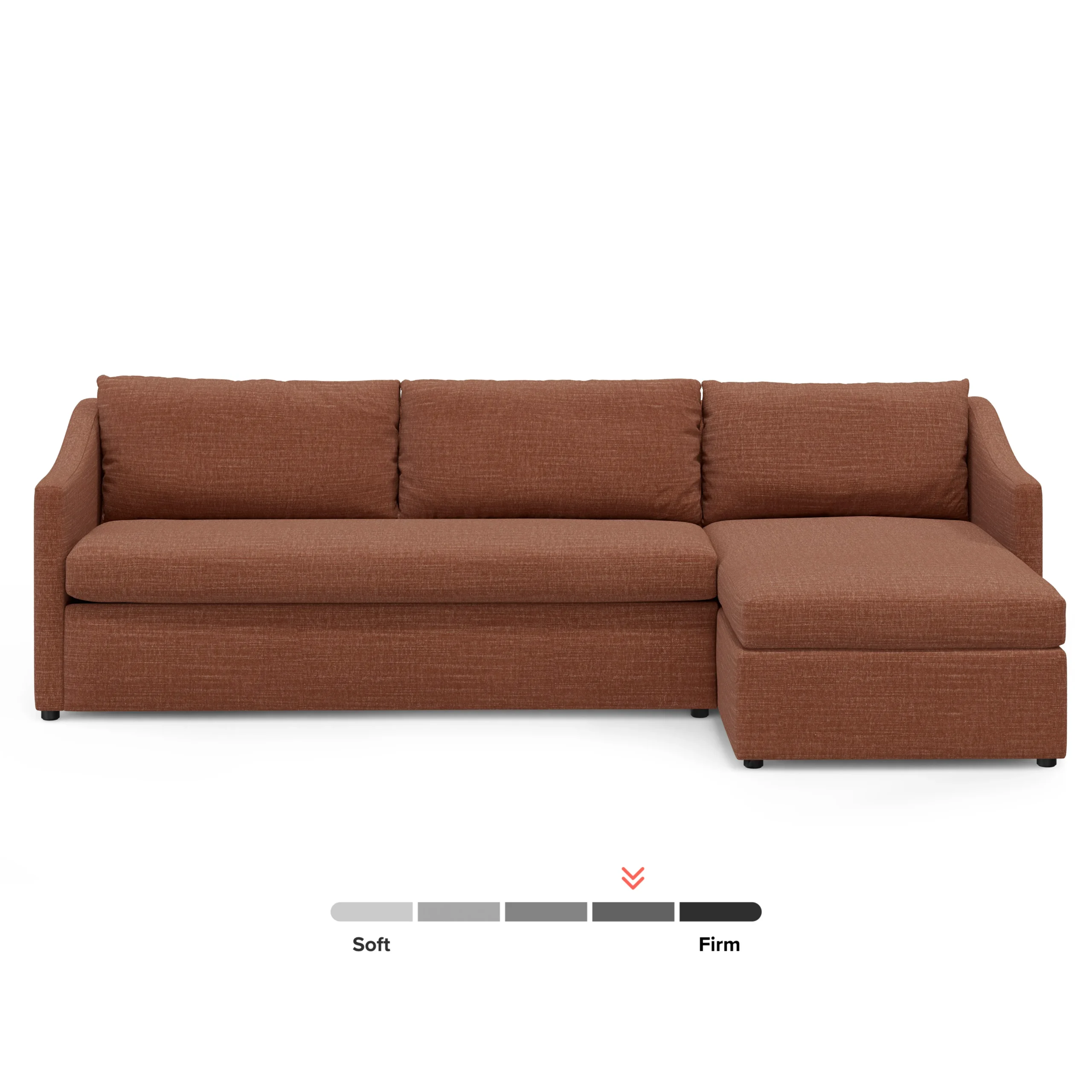 Landry 109_ Right Storage Sleeper Sectional - Napa Rust - Image 4