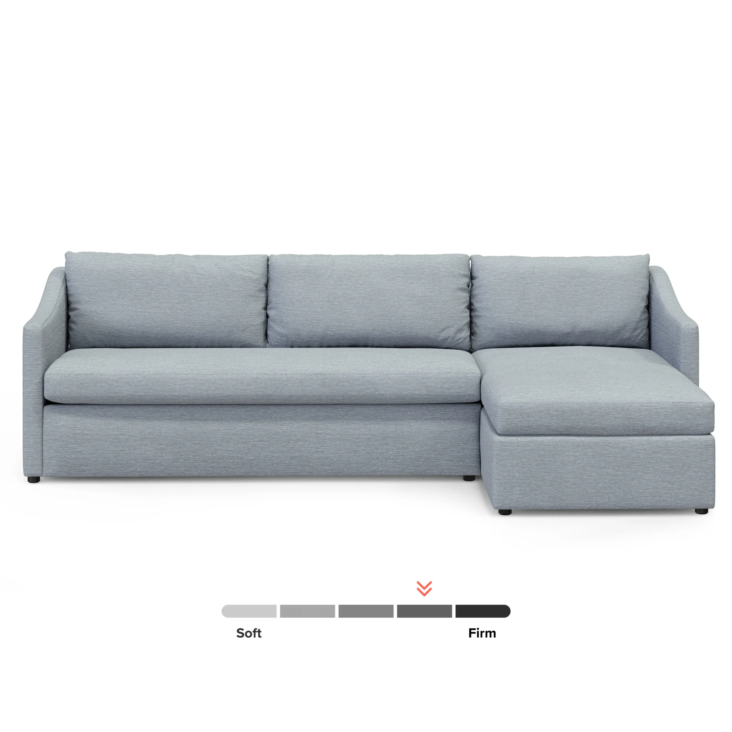 Landry 109_ Right Storage Sleeper Sectional - Silver Light Blue - Image 4