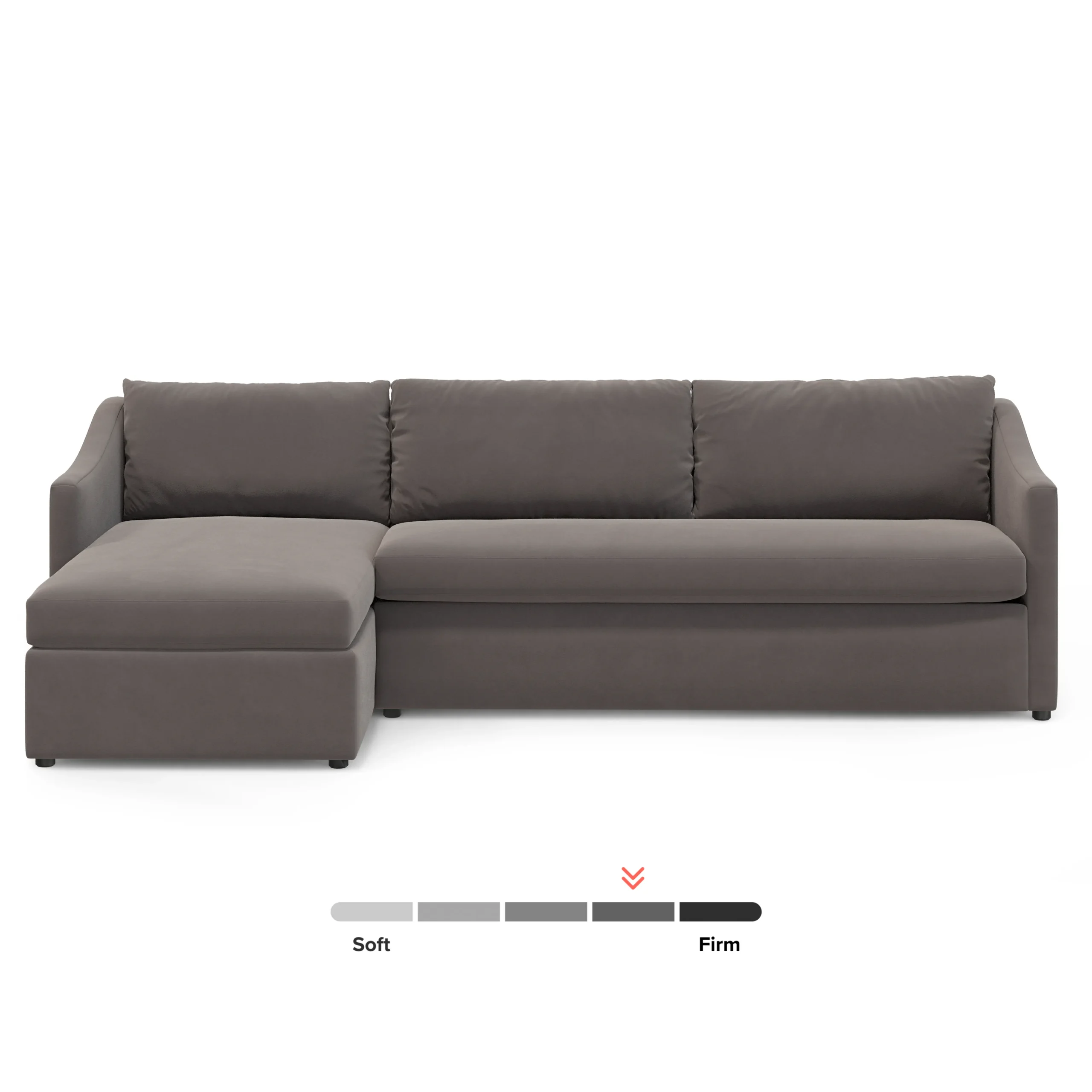 Landry 109_ Velvet Left Storage Sleeper Sectional - Hale Warm Gray - Image 4