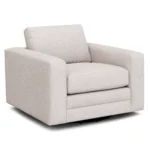 Riley 42_ Grand Swivel Chair - Napa White