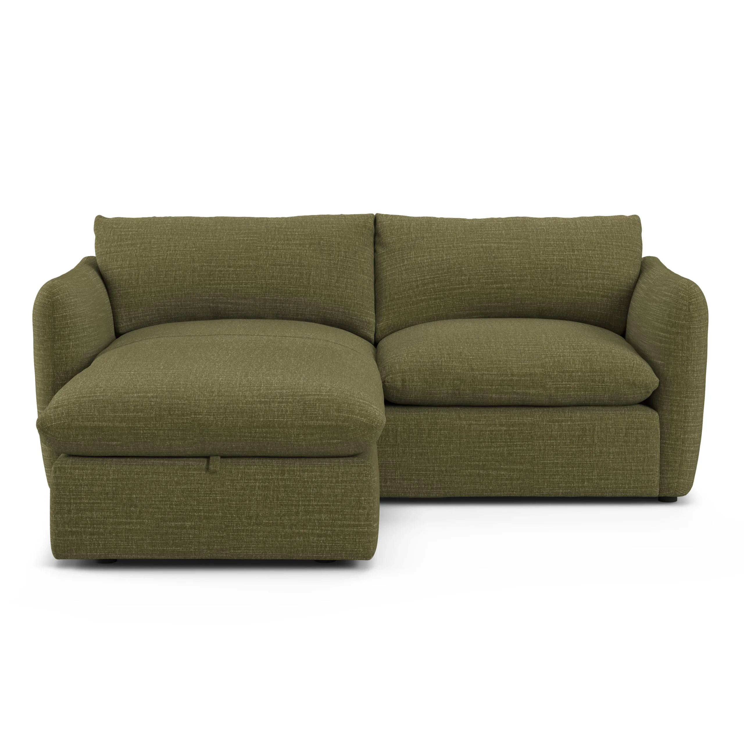 Leigh 86_ Reversible Storage Sectional - Napa Moss - Image 4