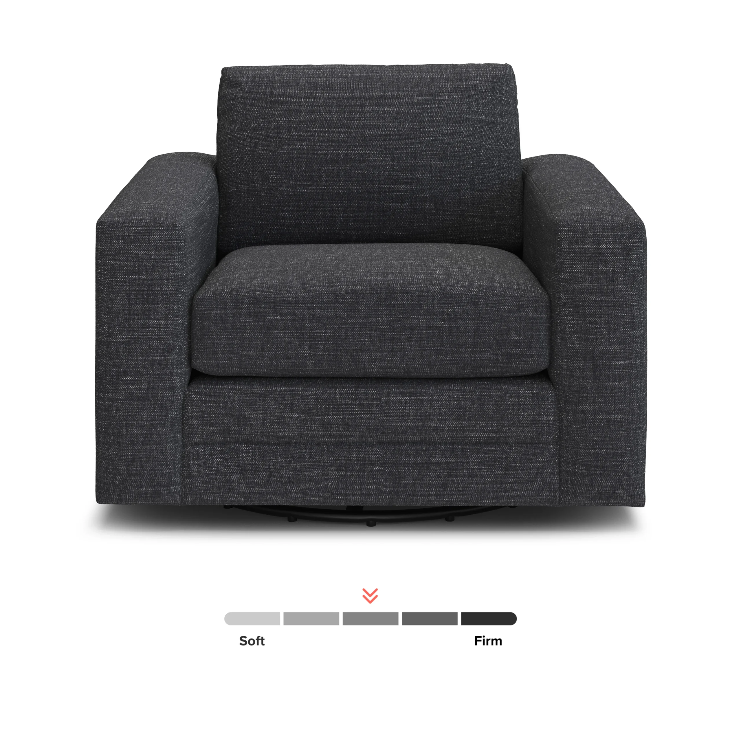 Riley 42_ Grand Swivel Chair - Napa Charcoal - Image 6