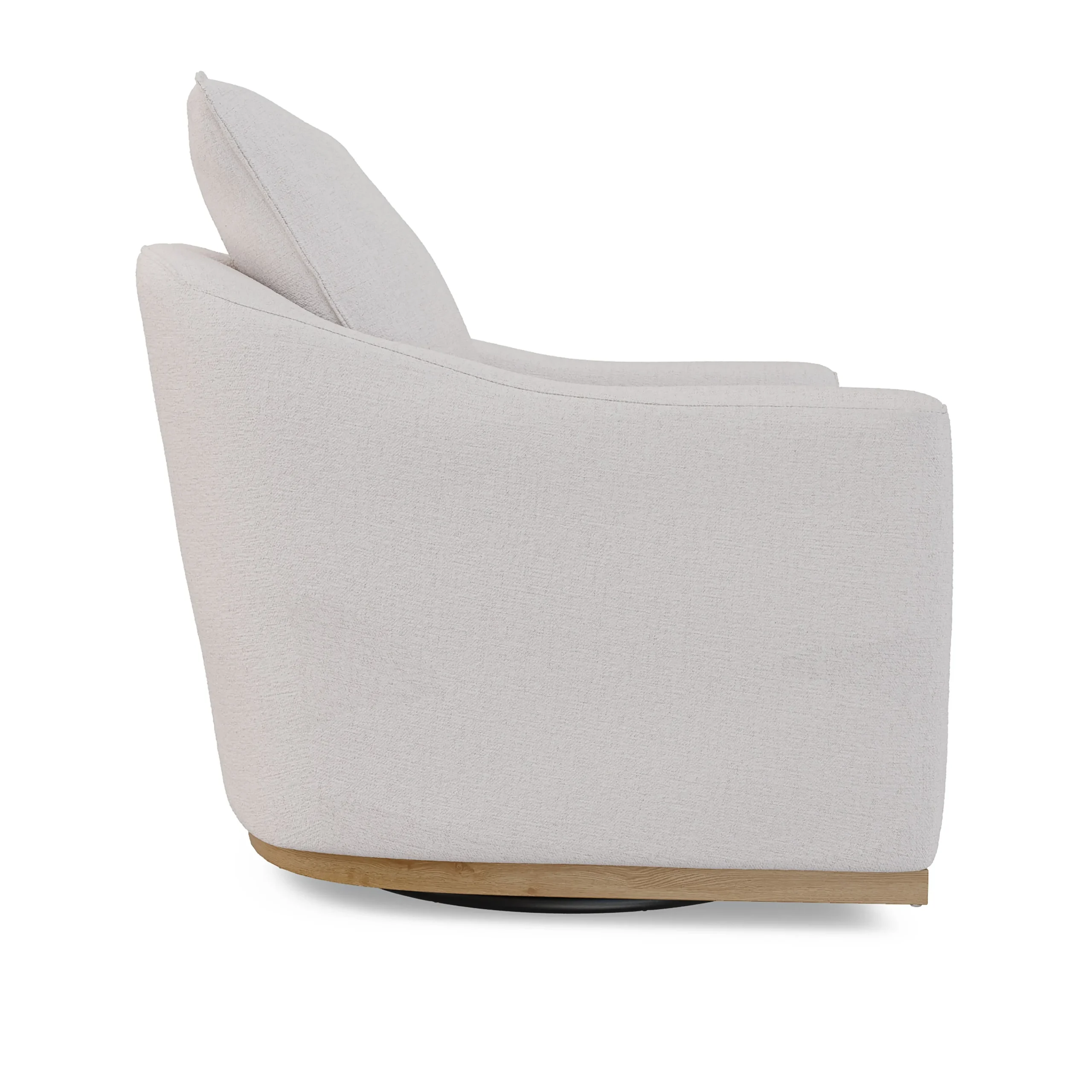 Mantle 34_ Swivel Lounge Chair - Napa White - Image 8