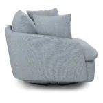 Leigh 47_ Grand Swivel Lounge Chair - Silver Light Blue