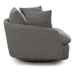 Leigh 47_ Grand Swivel Lounge Chair - Silver Gray
