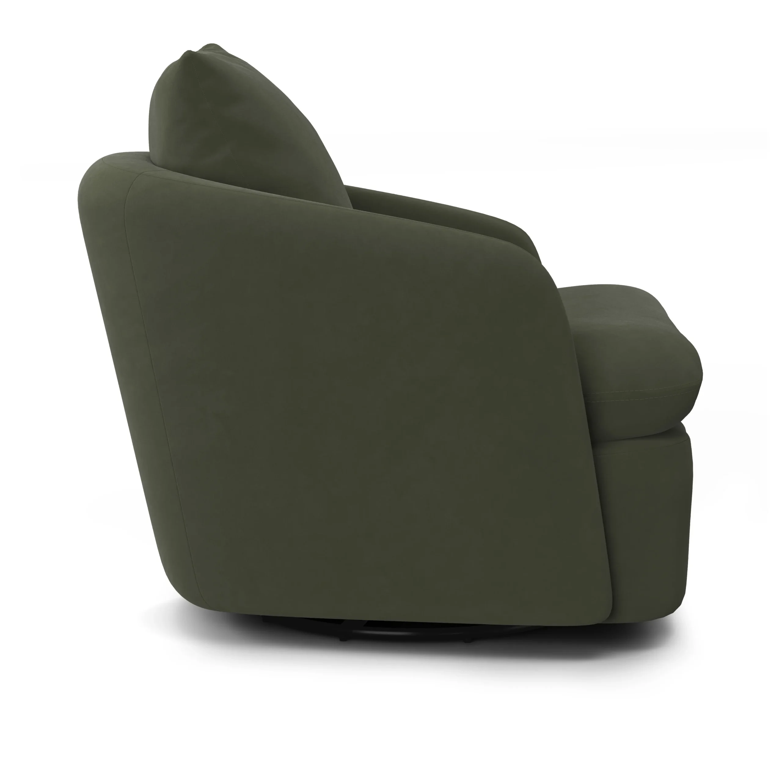 Leigh 33_ Velvet Swivel Lounge Chair - Hale Fir Green - Image 10
