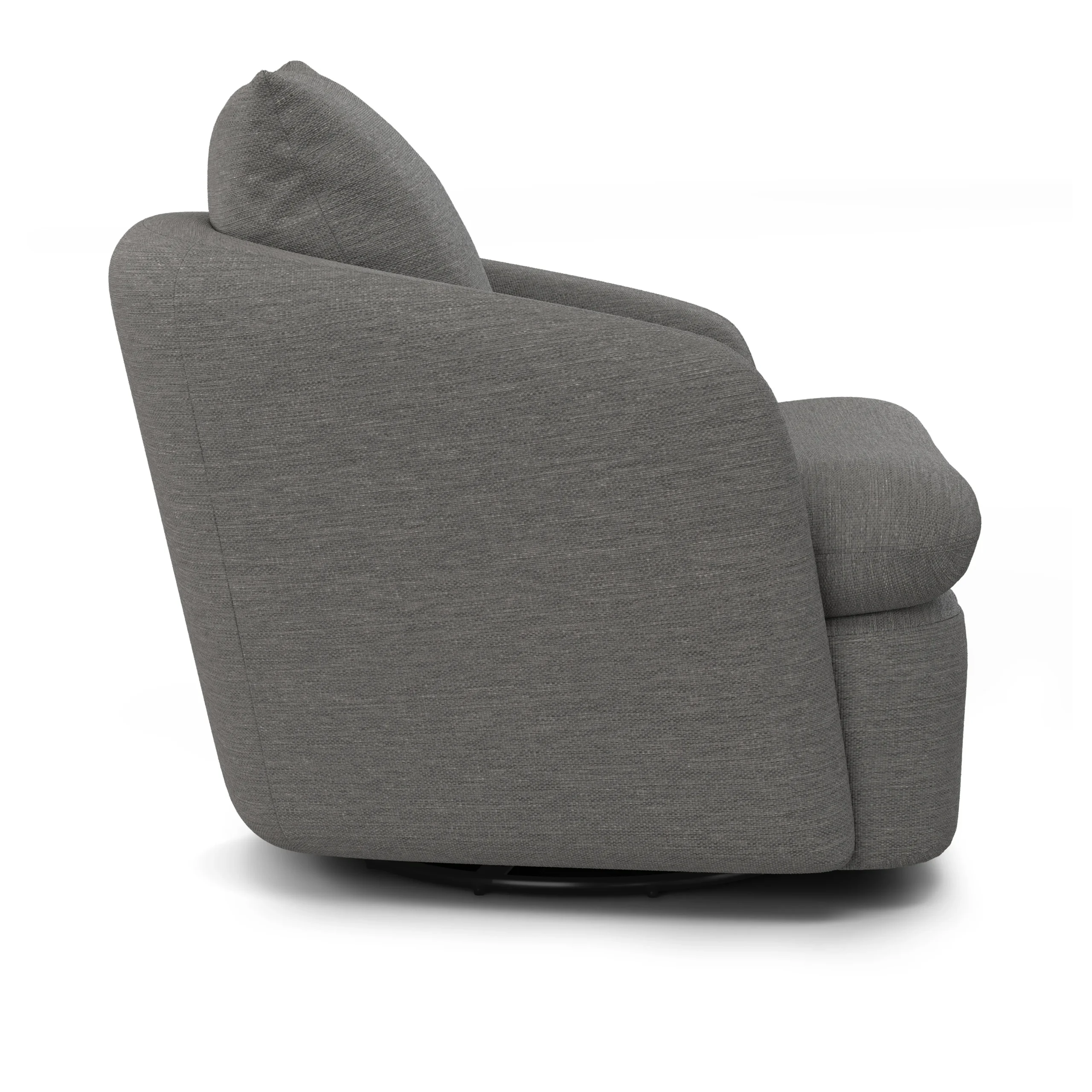 Leigh 33_ Swivel Lounge Chair - Silver Gray - Image 6