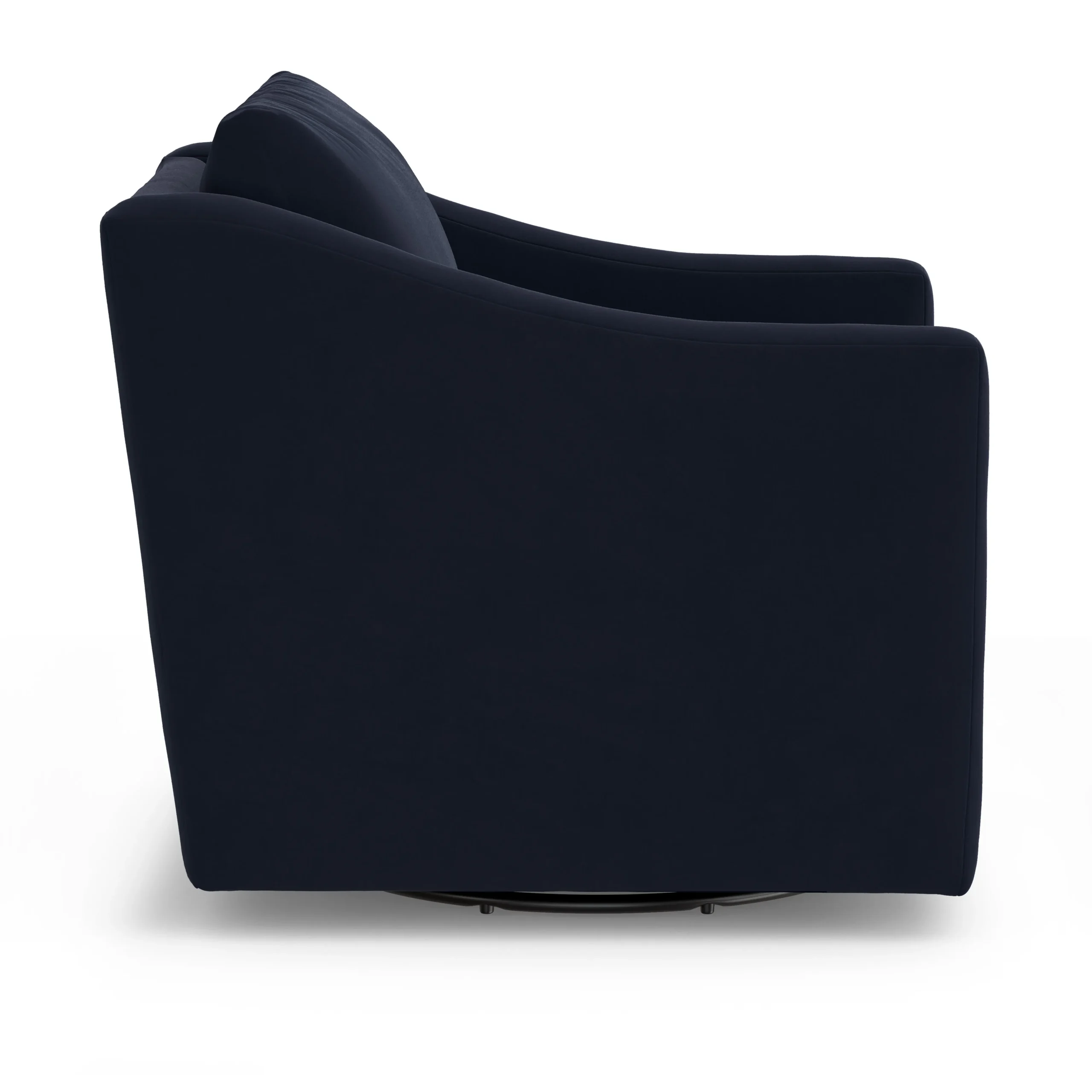 Landry 32.25_ Velvet Swivel Lounge Chair - Hale Ink - Image 6