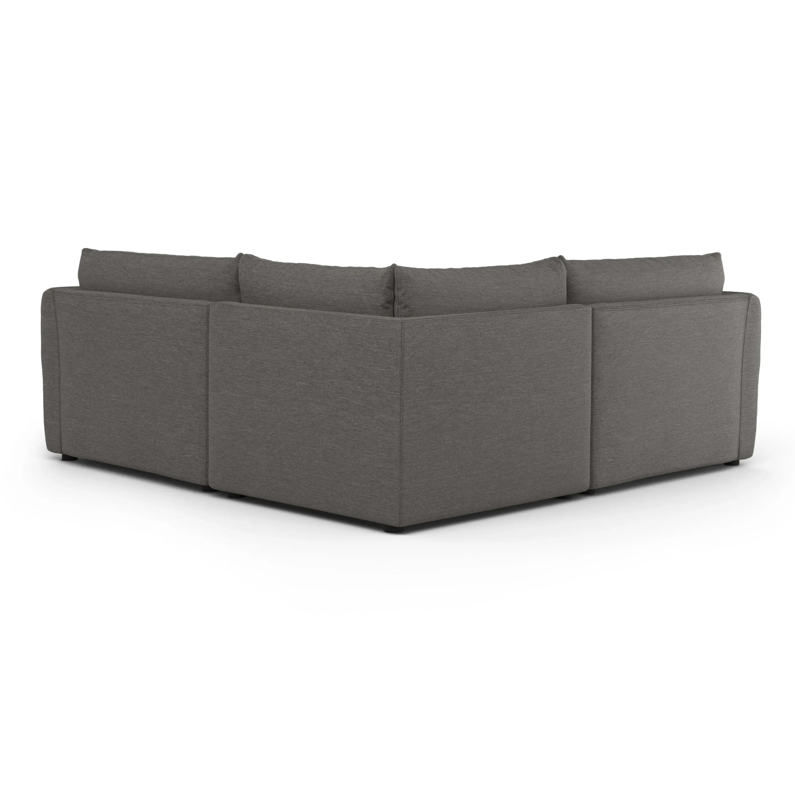 Leigh 87_ Modular Corner Sectional - Silver Gray - Image 4
