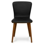 Sede Leather Dining Chair - Walnut and Black