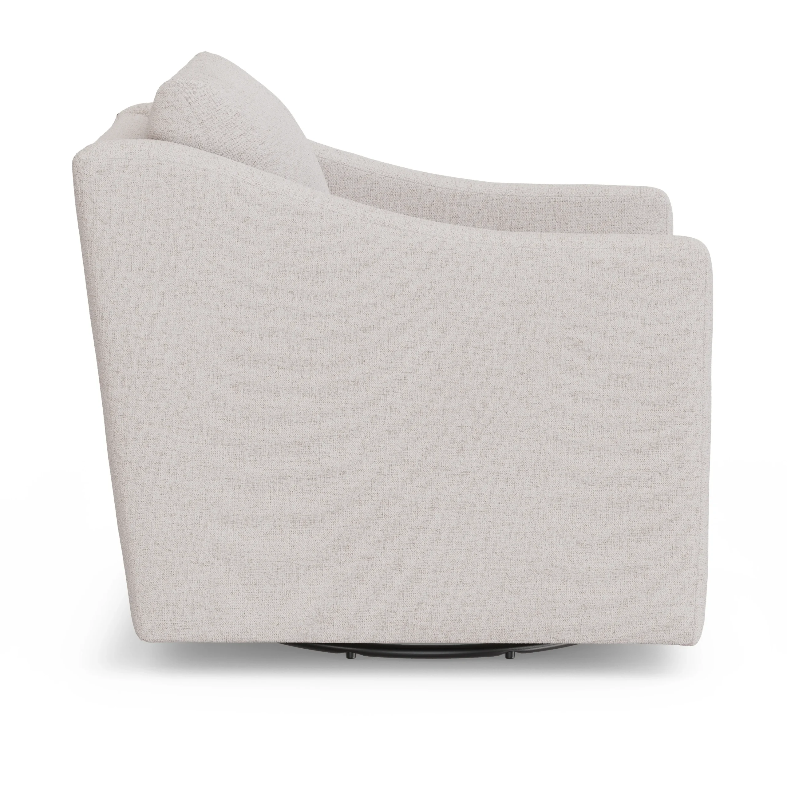 Landry 32.25_ Swivel Lounge Chair - Napa White - Image 5