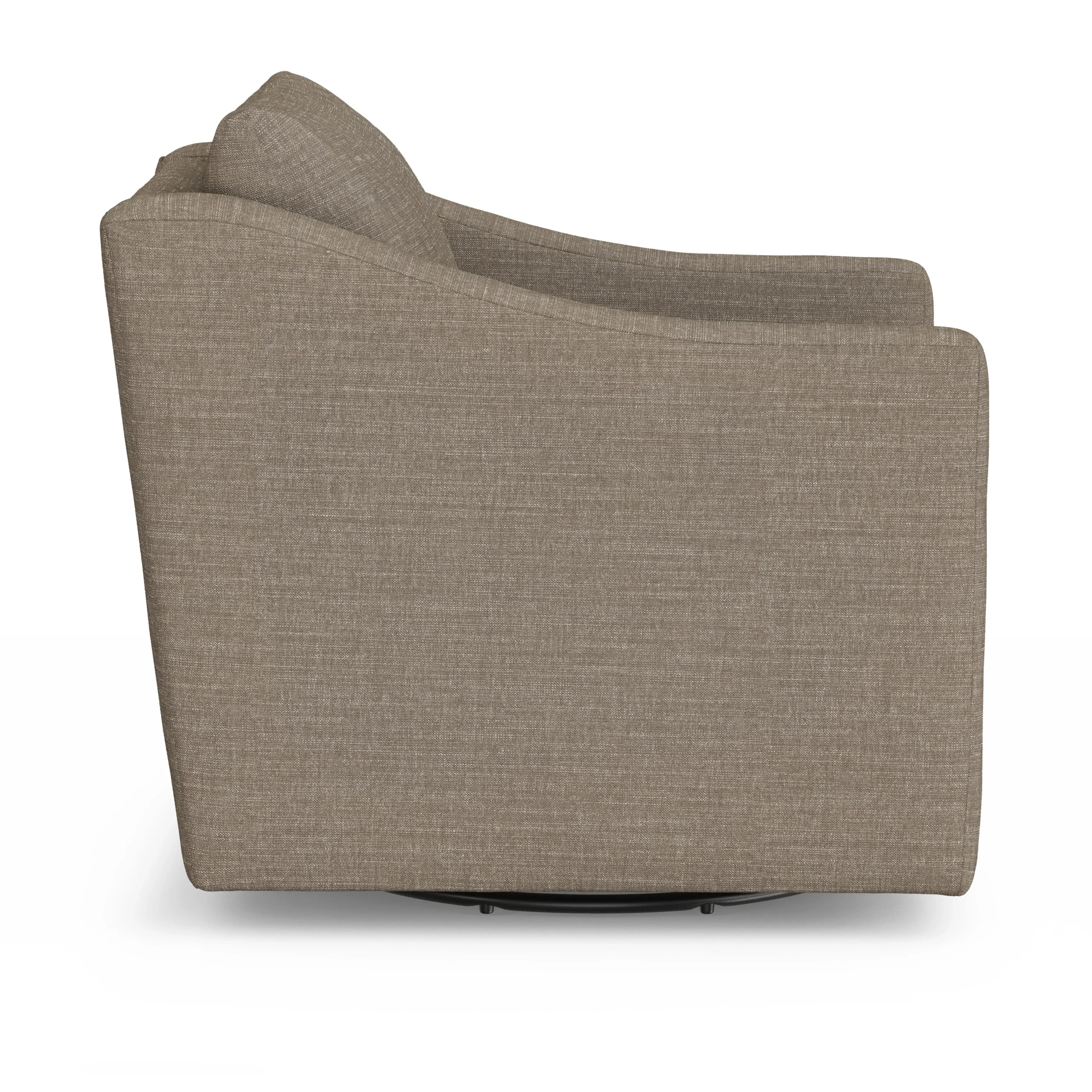 Landry 32.25_ Swivel Lounge Chair - Napa Taupe - Image 8
