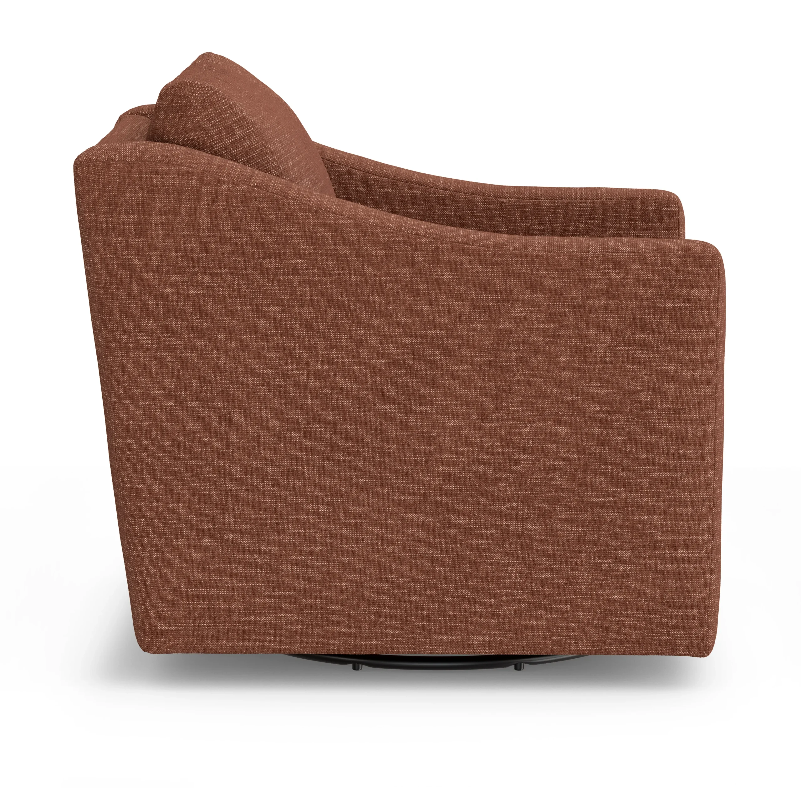 Landry 32.25_ Swivel Lounge Chair - Napa Rust - Image 5