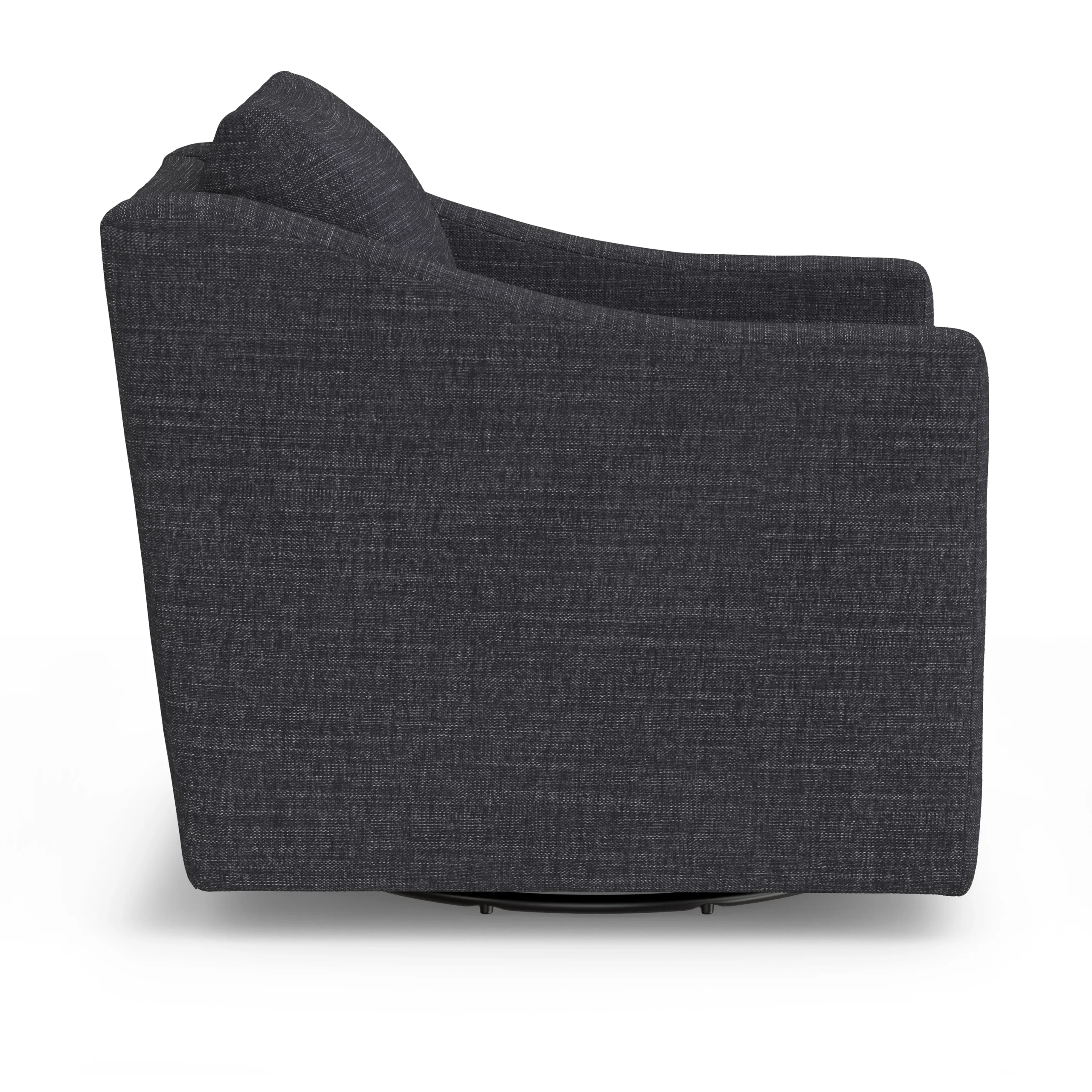 Landry 32.25_ Swivel Lounge Chair - Napa Charcoal - Image 5