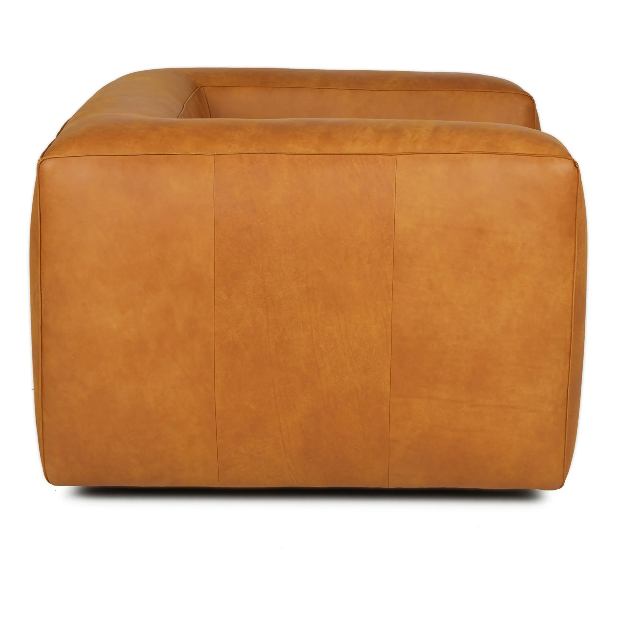 Cigar 44_ Leather Swivel Lounge Chair - Rawhide Tan - Image 5