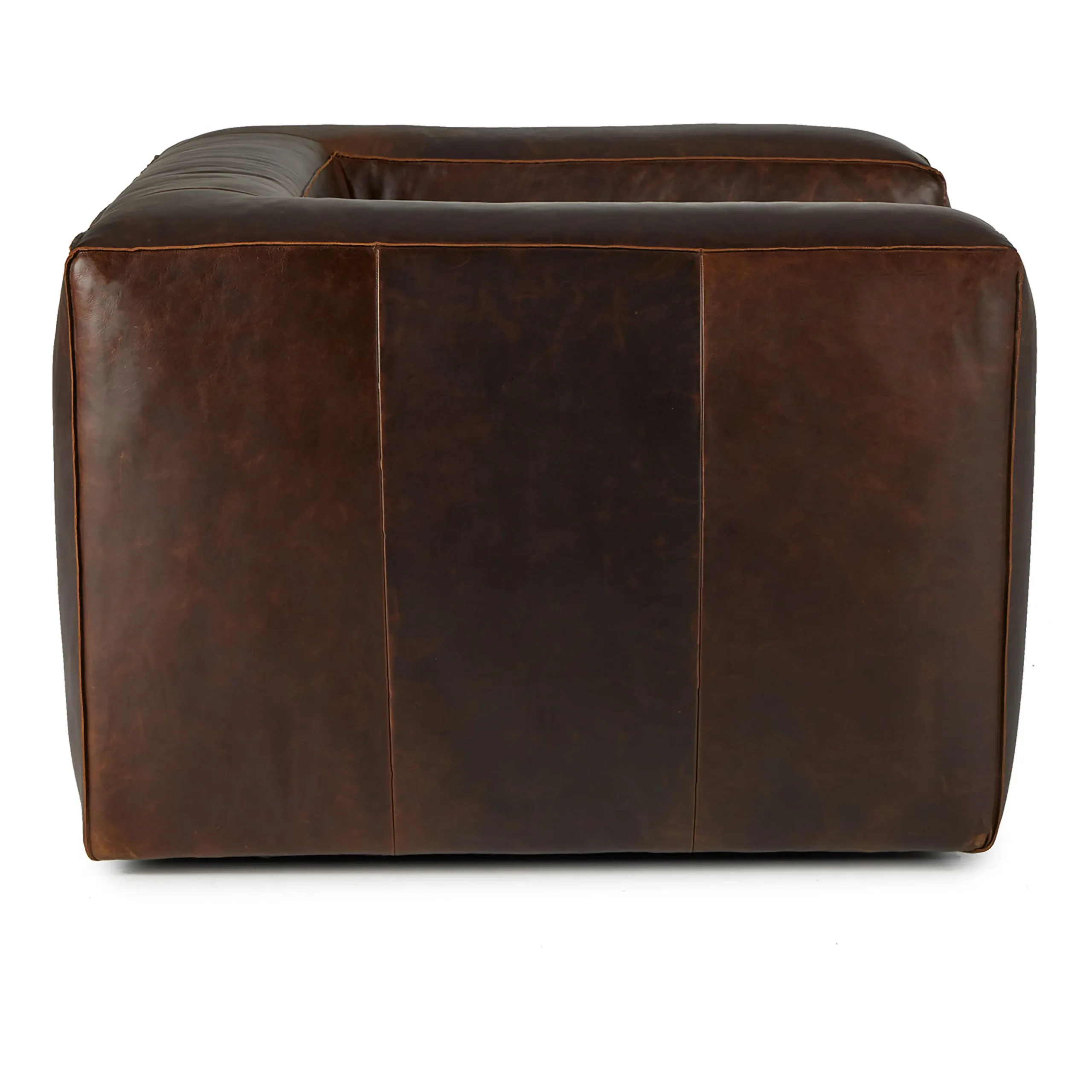 Cigar 44_ Leather Swivel Lounge Chair - Indiana Brown - Image 7