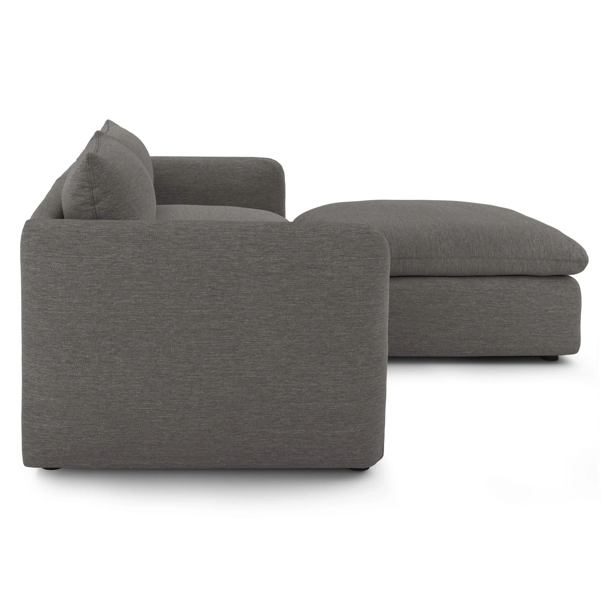 Leigh 92_ Modular Sectional - Silver Gray - Image 4