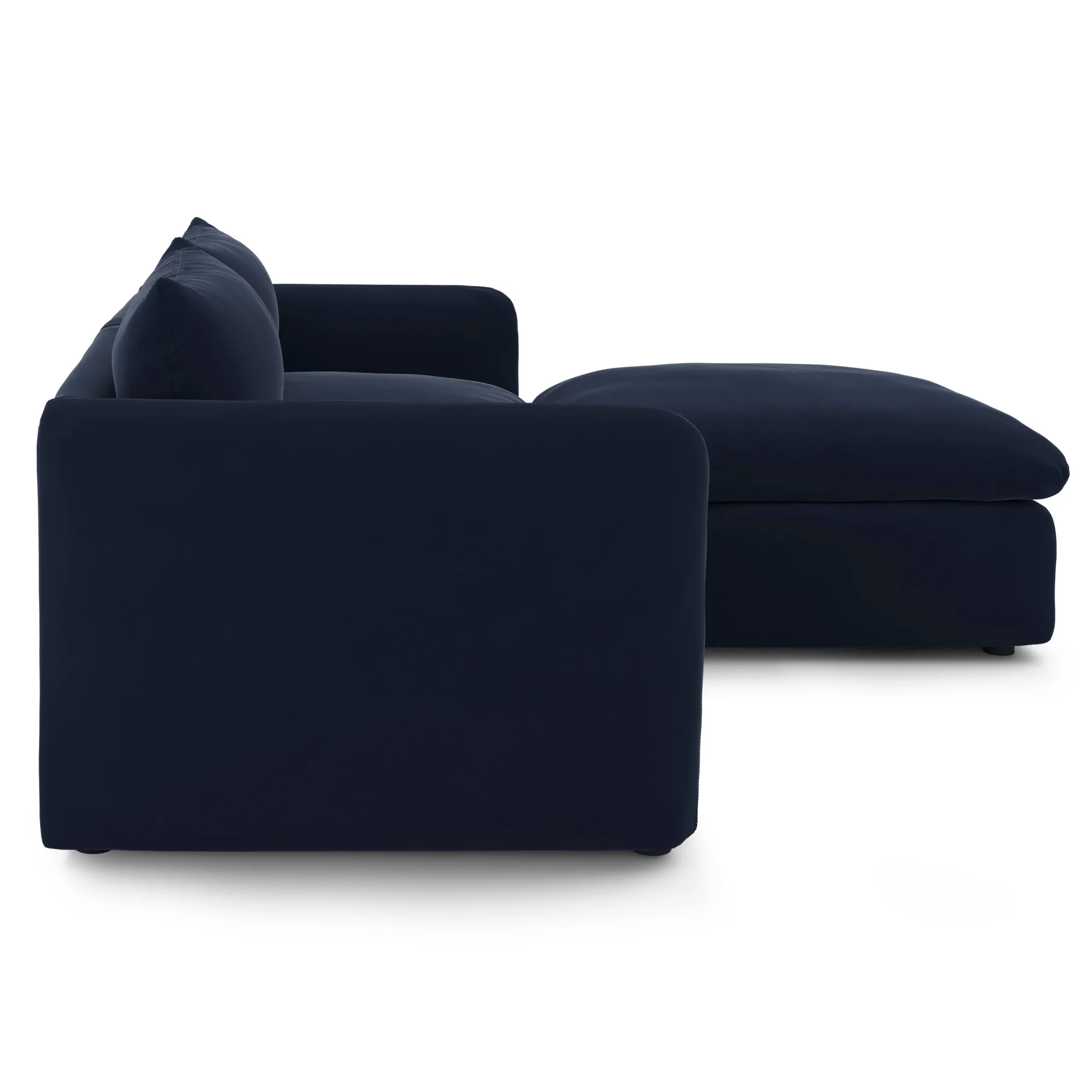 Leigh 92_ Velvet Modular Sectional - Hale Ink - Image 4