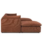Leigh 121.5_ Modular 3-Seater U-Shaped Sectional - Napa Rust