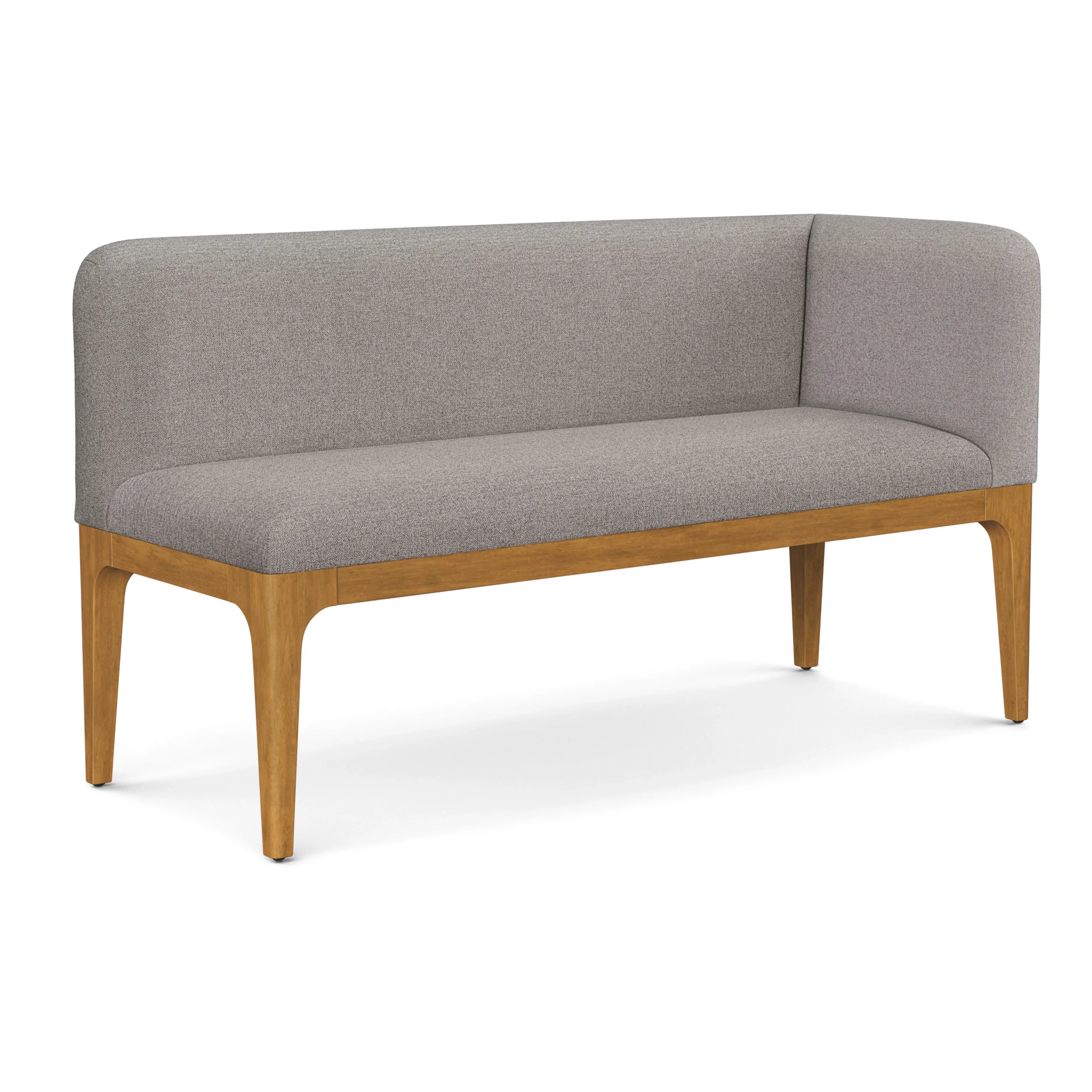 Right Corner Banquette - Smoked Oak and Hestia Gray - Image 4