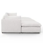 Leigh 121.5_ Modular Open Pit Sectional - Silver Ivory